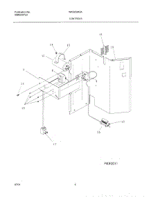 05 - Controls parts for White Westinghouse Air Conditioner WAS250K2A1 from AppliancePartsPros.com