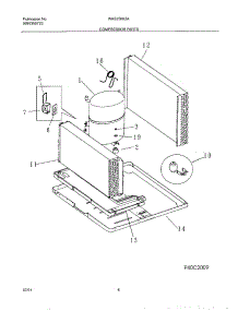 09 - Compressor Parts parts for White Westinghouse Air Conditioner WAS250K2A1 from AppliancePartsPros.com