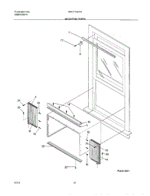 03 - Window Mounting parts for White Westinghouse Air Conditioner WAC103K1A1 from AppliancePartsPros.com