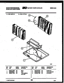 05 - Unit Parts parts for Frigidaire Air Conditioner WAL117P1A1 from AppliancePartsPros.com