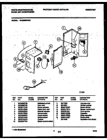 03 - Electrical Parts parts for Frigidaire Air Conditioner WAS256P2K2 from AppliancePartsPros.com