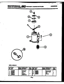05 - Compressor Parts parts for Frigidaire Air Conditioner AC053L7A1 from AppliancePartsPros.com