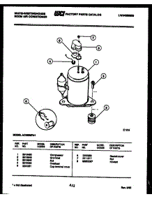 04 - Compressor Parts parts for Frigidaire Air Conditioner AC053M7A1 from AppliancePartsPros.com