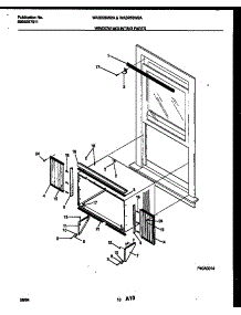06 - Window Mounting Parts parts for Frigidaire Air Conditioner WAS256W2A1 from AppliancePartsPros.com