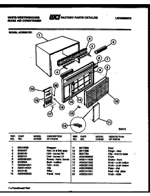 02 - Cabinet Parts parts for Frigidaire Air Conditioner AC059K7B1 from AppliancePartsPros.com