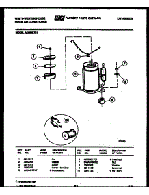 05 - Compressor Parts parts for Frigidaire Air Conditioner AC059K7B1 from AppliancePartsPros.com