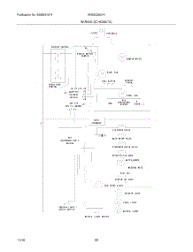 22 - Wiring Schematic parts for White Westinghouse Refrigerator WWSS2601KW4 from AppliancePartsPros.com