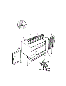 07 - Window Mounting parts for Frigidaire Air Conditioner AC089H1A1 from AppliancePartsPros.com