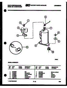 05 - Compressor Parts parts for Frigidaire Air Conditioner AH09EK2T2 from AppliancePartsPros.com