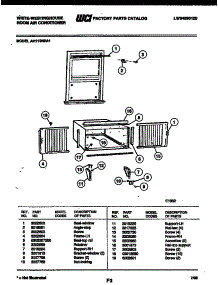 07 - Cabinet And Installation Parts parts for Frigidaire Air Conditioner AH119N2A1 from AppliancePartsPros.com