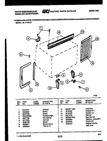 07 - Cabinet And Installation Parts parts for Frigidaire Air Conditioner AL117R1A1 from AppliancePartsPros.com