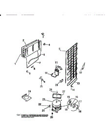 04 - Cooling System parts for Frigidaire Refrigerator RT153HCW1 from AppliancePartsPros.com