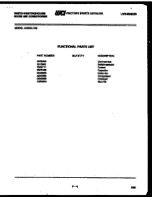 04 - Compressor Parts parts for Frigidaire Air Conditioner AH125L2T1 from AppliancePartsPros.com