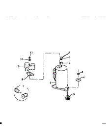 06 - Compressor parts for Frigidaire Air Conditioner AH12E2T1 from AppliancePartsPros.com