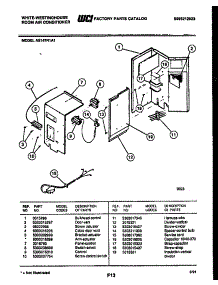 03 - Electrical Parts parts for Frigidaire Air Conditioner AS147R1A1 from AppliancePartsPros.com