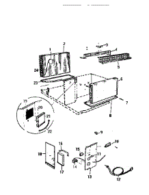03 - Controls parts for Frigidaire Air Conditioner AS18EK2K1 from AppliancePartsPros.com