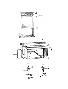 06 - Window Mounting parts for Frigidaire Air Conditioner AS18EK2K1 from AppliancePartsPros.com