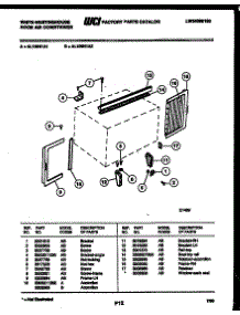08 - Cabinet And Installation Parts parts for Frigidaire Air Conditioner AL106N1A2 from AppliancePartsPros.com