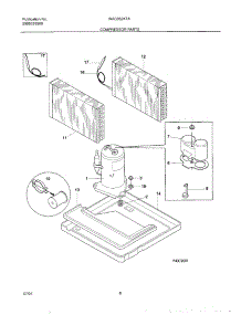 09 - System parts for White Westinghouse Air Conditioner WAC052K7A4 from AppliancePartsPros.com