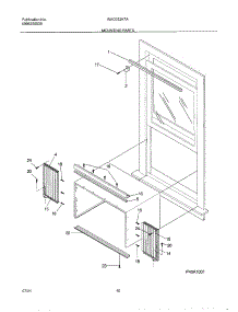 11 - Window Mounting parts for White Westinghouse Air Conditioner WAC052K7A4 from AppliancePartsPros.com