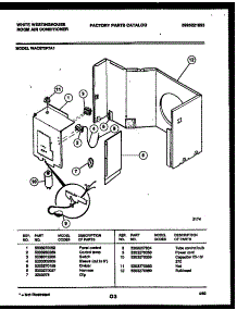 03 - Electrical Parts parts for Frigidaire Air Conditioner WAC072P7A1 from AppliancePartsPros.com