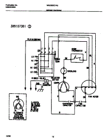 07 - Wiring  Diagram parts for Frigidaire Air Conditioner WAC052G7A3 from AppliancePartsPros.com