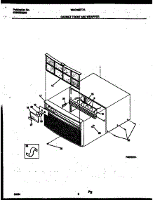 02 - Cabinet Front And Wrapper parts for Frigidaire Air Conditioner WAC086T7A2 from AppliancePartsPros.com