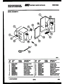 03 - Electrical Parts parts for Frigidaire Air Conditioner WAH086P1T1 from AppliancePartsPros.com