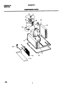 05 - Compressor parts for Frigidaire Air Conditioner WAH09EH2T1 from AppliancePartsPros.com