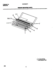 06 - Mounting Parts parts for Frigidaire Air Conditioner WAH09EH2T1 from AppliancePartsPros.com