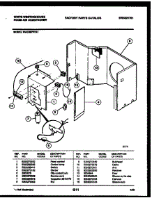 04 - Electrical Parts parts for Frigidaire Air Conditioner WAC067P7A1 from AppliancePartsPros.com