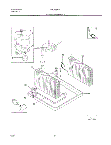 09 - System parts for White Westinghouse Air Conditioner WAL100K1A1 from AppliancePartsPros.com