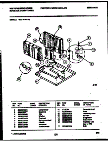 05 - Unit Parts parts for Frigidaire Air Conditioner WAL087S1A1 from AppliancePartsPros.com
