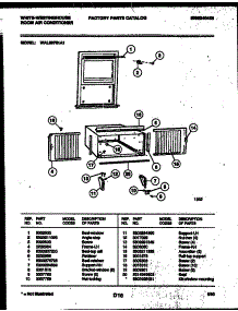 06 - Cabinet And Installation Parts parts for Frigidaire Air Conditioner WAL087S1A1 from AppliancePartsPros.com