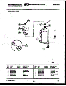 05 - Compressor Parts parts for Frigidaire Air Conditioner WAH117P2T2 from AppliancePartsPros.com