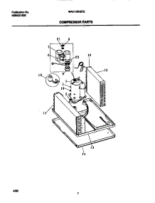 05 - Compressor parts for Frigidaire Air Conditioner WAH106H2T2 from AppliancePartsPros.com