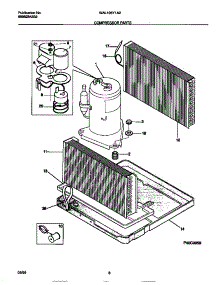 05 - Compressor Parts parts for Frigidaire Air Conditioner WAL106Y1A2 from AppliancePartsPros.com