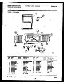 06 - Cabinet And Installation Parts parts for Frigidaire Air Conditioner WAS183S2A2 from AppliancePartsPros.com