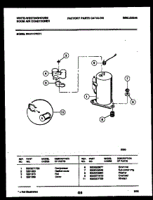 05 - Compressor Parts parts for Frigidaire Air Conditioner WAH117P2T1 from AppliancePartsPros.com