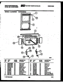 07 - Cabinet And Installation Parts parts for Frigidaire Air Conditioner WAS189P2K2 from AppliancePartsPros.com