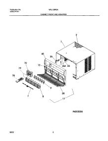 03 - Wrapper parts for White Westinghouse Air Conditioner WAL128K2A2 from AppliancePartsPros.com