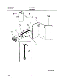05 - Controls parts for White Westinghouse Air Conditioner WAL128K2A1 from AppliancePartsPros.com