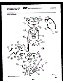06 - Tub Detail parts for Frigidaire Washer Dryer Combo LE400MXW2 from AppliancePartsPros.com