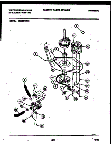 06 - Washer Drive System And Pump parts for Frigidaire Washer Dryer Combo SM115PXW2 from AppliancePartsPros.com