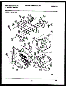 03 - Console, Control And Drum parts for Frigidaire Washer Dryer Combo SM115PXW3 from AppliancePartsPros.com