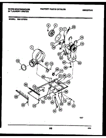 04 - Dryer Motor, Blower And Belt parts for Frigidaire Washer Dryer Combo SM115PXW3 from AppliancePartsPros.com
