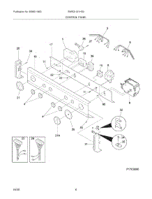 07 - Control Panel parts for White Westinghouse Washer Dryer Combo SWSG1031HS0 from AppliancePartsPros.com