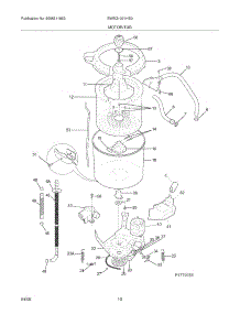 11 - Motor / Tub parts for White Westinghouse Washer Dryer Combo SWSG1031HS0 from AppliancePartsPros.com
