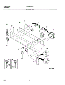 07 - Control Panel parts for White Westinghouse Washer Dryer Combo WLXG42REW3 from AppliancePartsPros.com