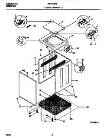 05 - P17r0010 Wshr Cab,Top parts for Frigidaire Washer Dryer Combo WLXG42RED0 from AppliancePartsPros.com